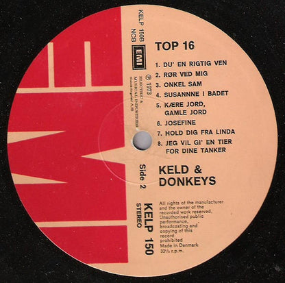 Keld & The Donkeys : Top 16 (LP)