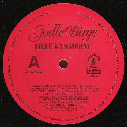 Jodle Birge : Lille Kammerat (LP, Album)