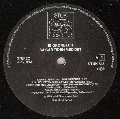 Ib Grønbech : Så Går Tiden Med Det (LP, Album)