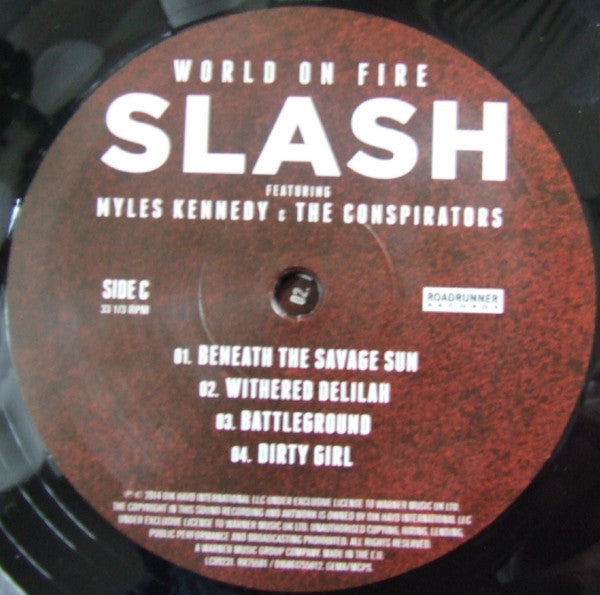 Slash (3) Featuring Myles Kennedy And The Conspirators : World On Fire (2xLP, Album)