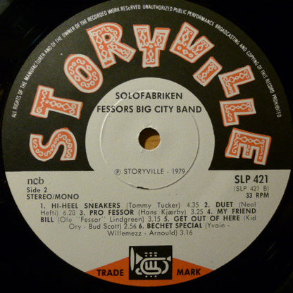 Fessor's Big City Band : Solofabrikken (LP, Album)