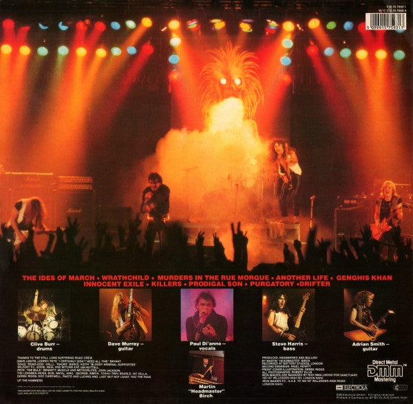 Iron Maiden : Killers (LP, Album, RE)