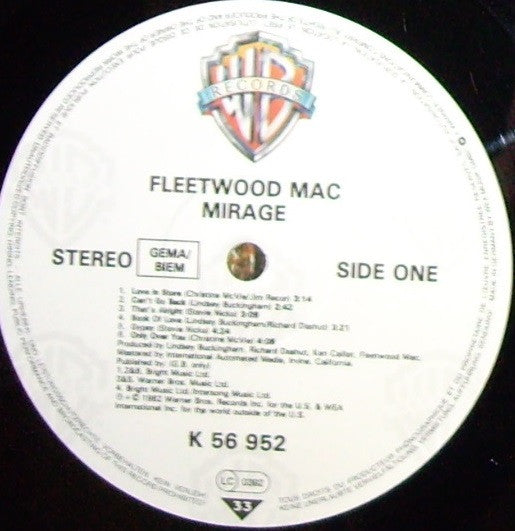 Fleetwood Mac : Mirage (LP, Album, RE)