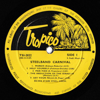 Silver Stars Steel Orchestra : Steelband Carnival (LP, Album)