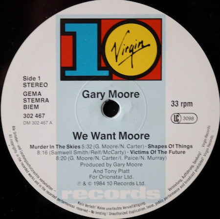 Gary Moore : We Want Moore! (LP, Album + 12")