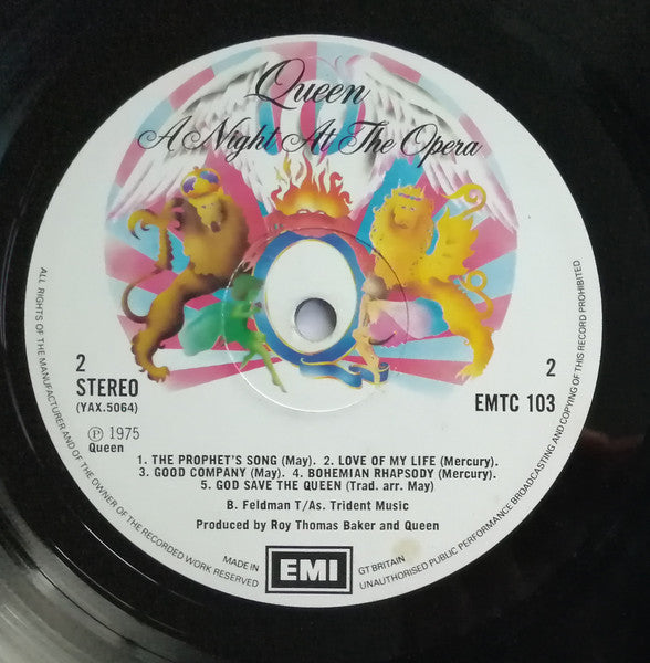 Queen : A Night At The Opera (LP, Album, Emb)