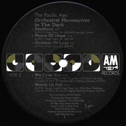 Orchestral Manoeuvres In The Dark : The Pacific Age (LP, Album, Ind)