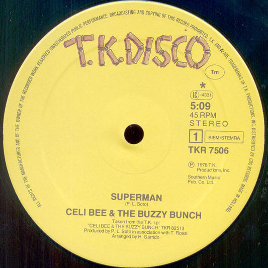 Celi Bee & The Buzzy Bunch : Superman / Closer, Closer (12")