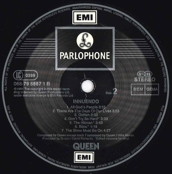 Queen : Innuendo (LP, Album)