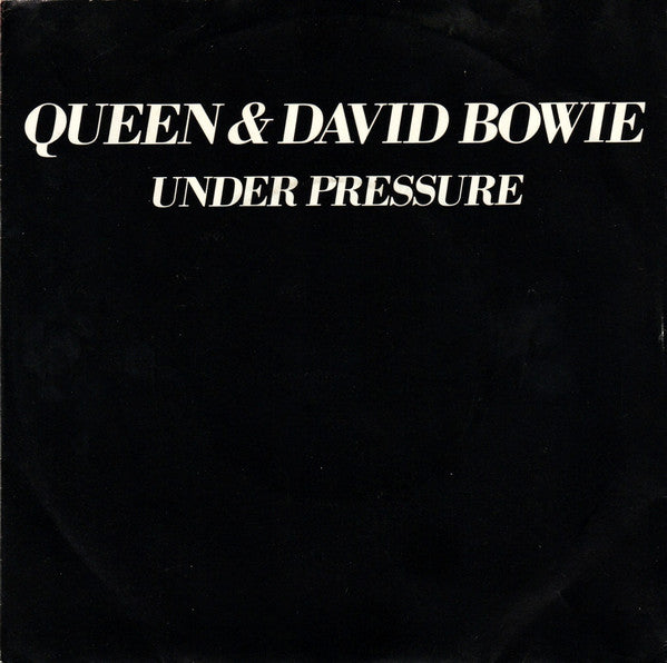 Queen & David Bowie : Under Pressure (7", Single, Yel)