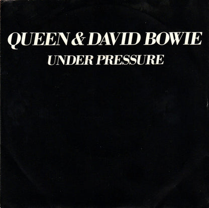 Queen & David Bowie : Under Pressure (7", Single, Yel)