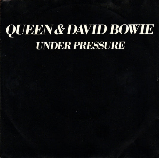 Queen & David Bowie : Under Pressure (7", Single, Yel)