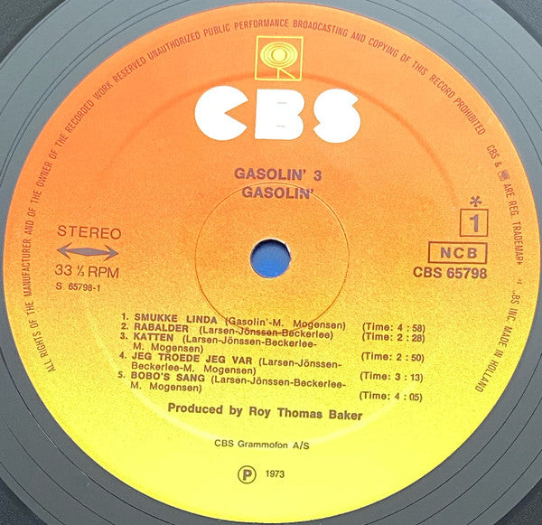 Gasolin' : Gasolin' 3 (LP, Album, RE, Ora)