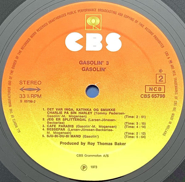 Gasolin' : Gasolin' 3 (LP, Album, RE, Ora)