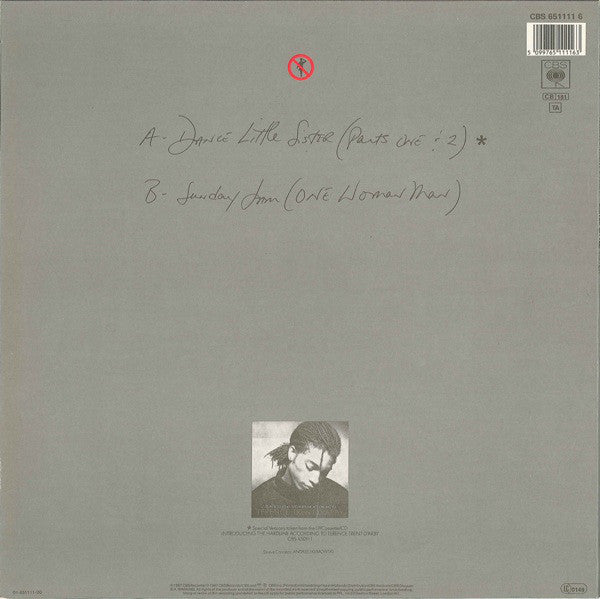 Terence Trent D'Arby : Dance Little Sister (12", Maxi)
