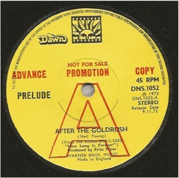 Prelude (3) : After The Goldrush (7", Promo, Sol)
