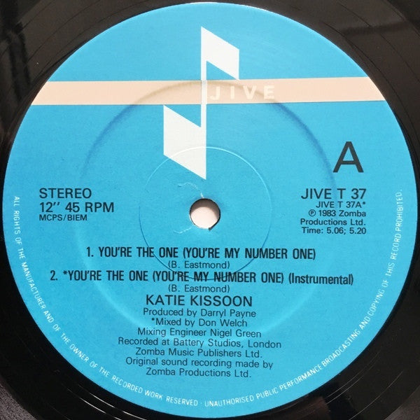 Katie Kissoon : You're The One (You're My Number One) (12")