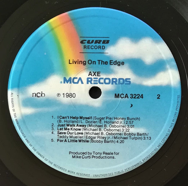 Axe : Living On The Edge (LP, Album)