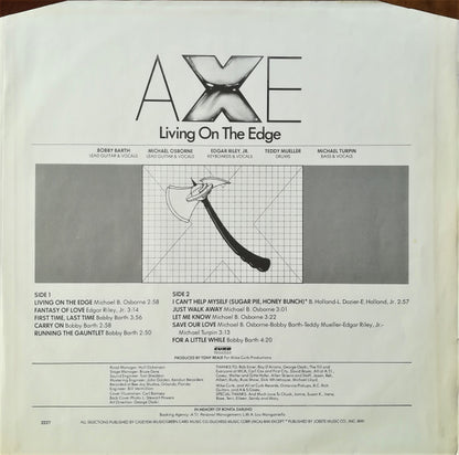 Axe : Living On The Edge (LP, Album)