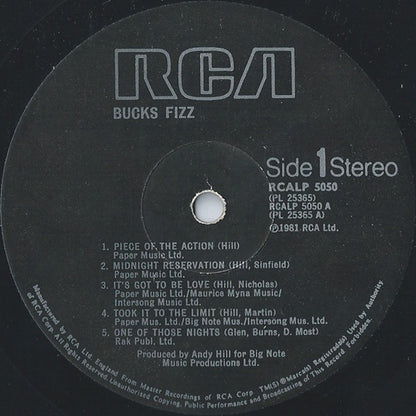 Bucks Fizz : Bucks Fizz (LP, Album)