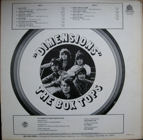Box Tops : Dimensions (LP, Album)