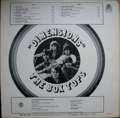 Box Tops : Dimensions (LP, Album)