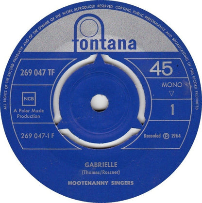 Hootenanny Singers : Gabrielle / I Lunden Gröna  (7", Single, Mono)