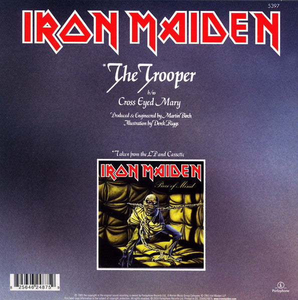 Iron Maiden : The Trooper (7", Single, RE)