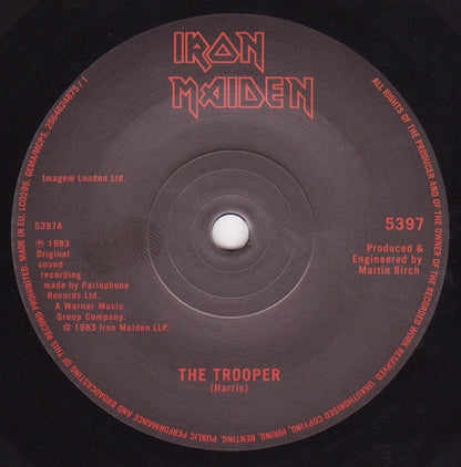 Iron Maiden : The Trooper (7", Single, RE)