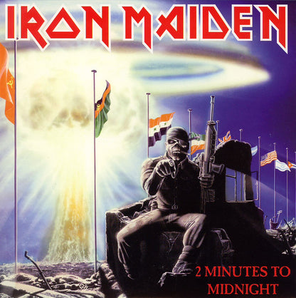 Iron Maiden : 2 Minutes To Midnight (7", Single, RE)