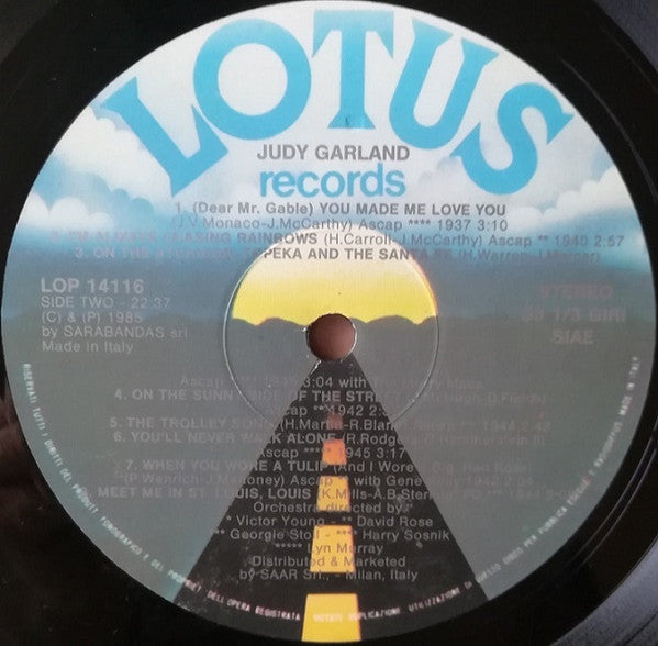 Judy Garland : The Best Of Judy Garland (Volume 1) (LP, Comp)