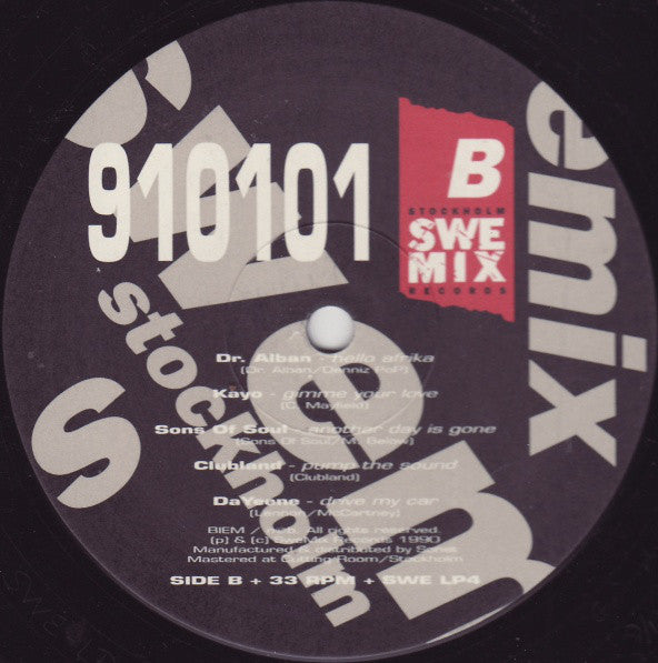 Various : SweMix 910101 (LP, Comp)