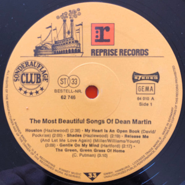 Dean Martin : The Most Beautiful Songs Of... (2xLP, Comp, Club, Gat)