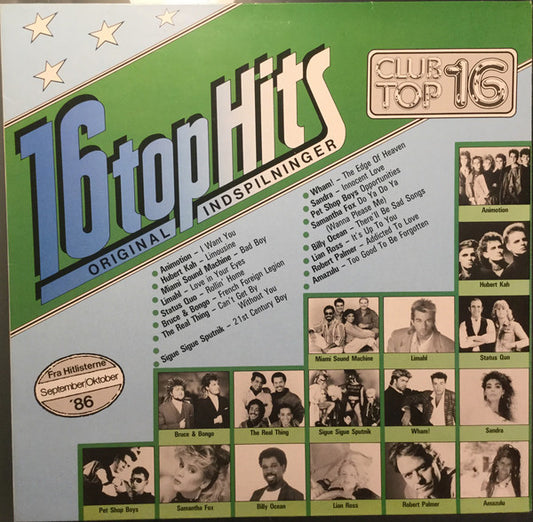 Various : Club Top 16 - September / Oktober '86 (LP, Comp)