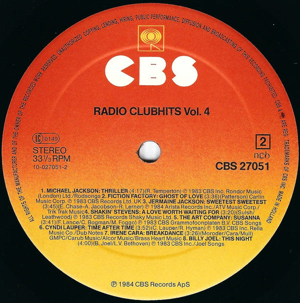 Various : Radio Clubhits Vol. 4 (LP, Comp)
