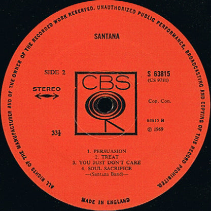 Santana : Santana (LP, Album)