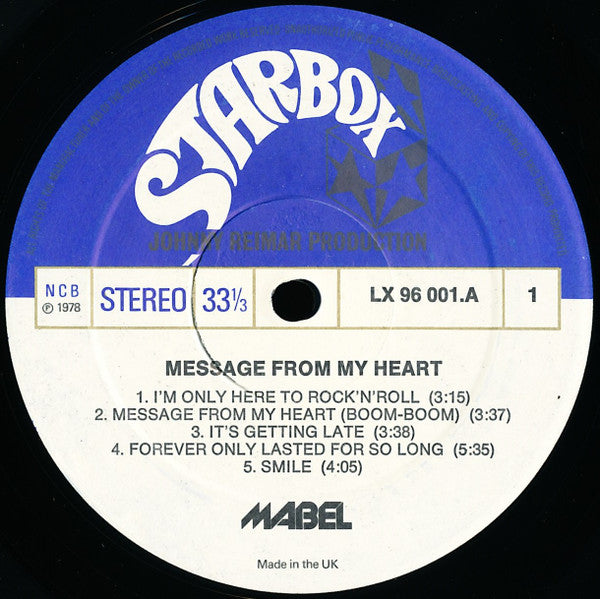Mabel (2) : Message From My Heart (LP, Album)