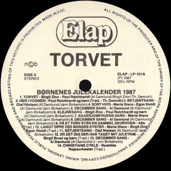 Maria Stenz, Birgit Brüel, Poul Reichhardt : Torvet (LP, Album, RE)