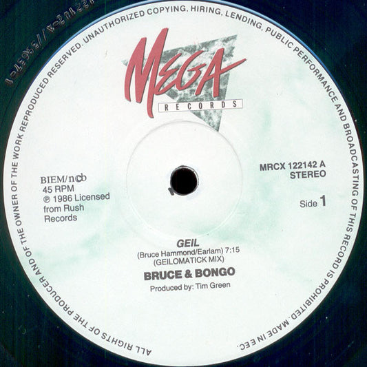 Bruce & Bongo : Geil (12", Maxi)