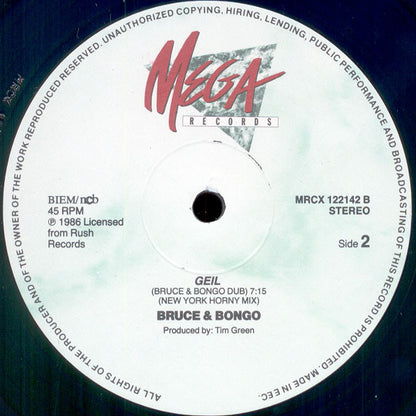 Bruce & Bongo : Geil (12", Maxi)