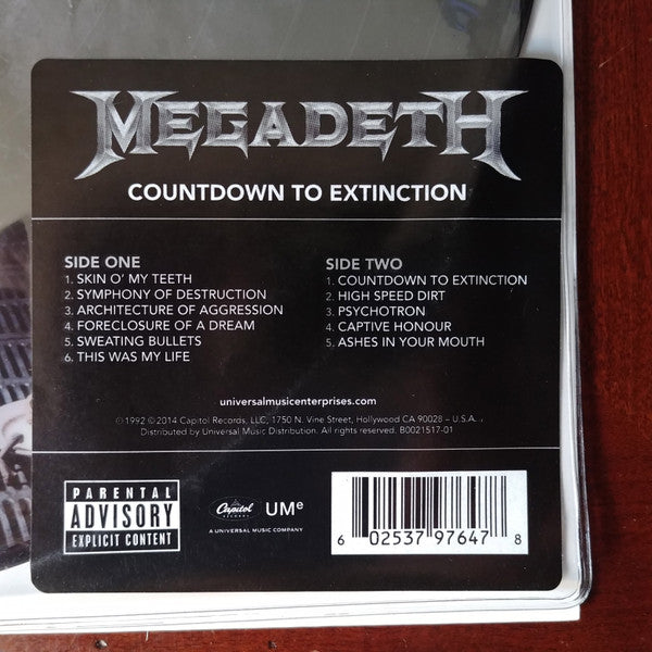 Megadeth : Countdown To Extinction (LP, Album, Ltd, Pic, RM, RP)