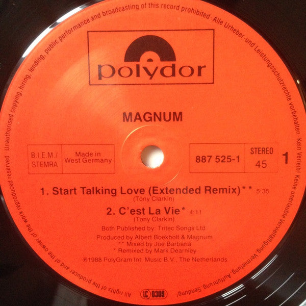 Magnum (3) : Start Talking Love (12")
