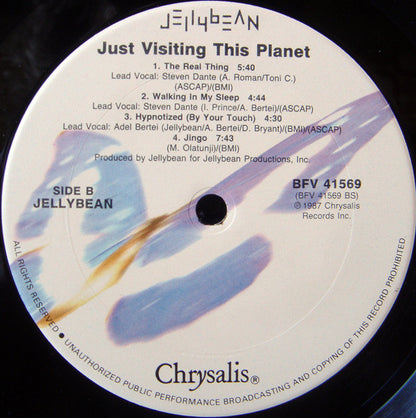 Jellybean* : Just Visiting This Planet (LP, Album, Art)