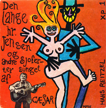 Cæsar : Den Lange Hr. Jensen Og Andre Sjoferter Sunget Af Cæsar (7", EP, 3-p)