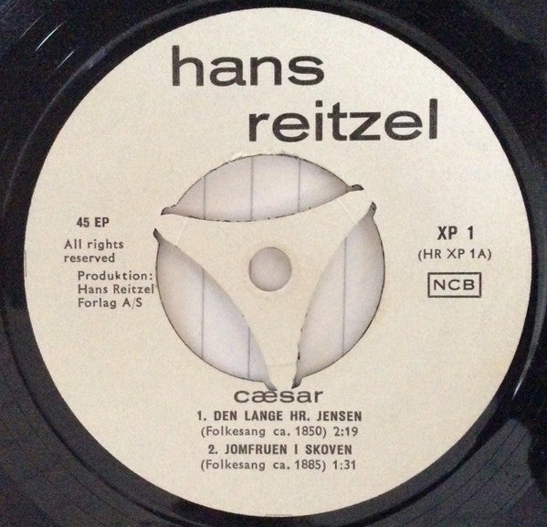 Cæsar : Den Lange Hr. Jensen Og Andre Sjoferter Sunget Af Cæsar (7", EP, 3-p)