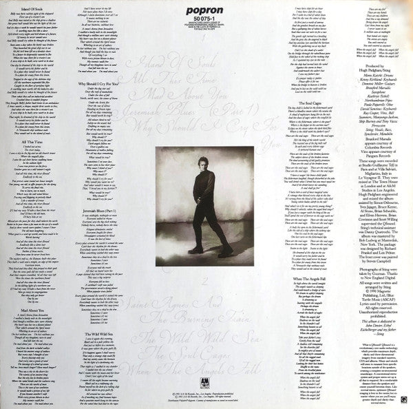 Sting : The Soul Cages (LP, Album)