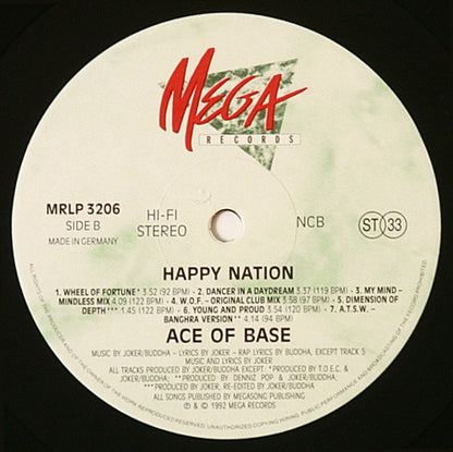 Ace Of Base : Happy Nation (LP, Album)
