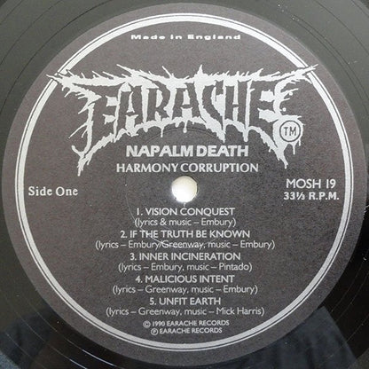 Napalm Death : Harmony Corruption (LP, Album)