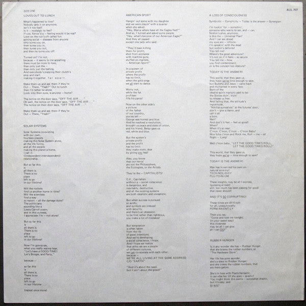Annette Peacock : The Perfect Release (LP, Album)