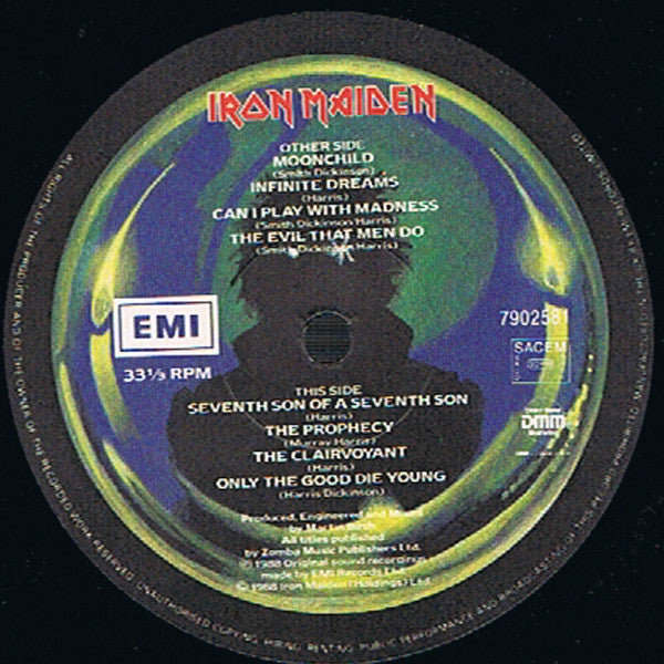 Iron Maiden : Seventh Son Of A Seventh Son (LP, Album)